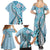 Aloha Vintage Palaka Floral Hawaiian Quilt Family Matching Summer Maxi Dress and Hawaiian Shirt Uliuli Motif - Polynesian Pride