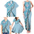 Aloha Vintage Palaka Floral Hawaiian Quilt Family Matching Tank Maxi Dress and Hawaiian Shirt Uliuli Motif - Polynesian Pride