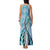 Aloha Vintage Palaka Floral Hawaiian Quilt Family Matching Tank Maxi Dress and Hawaiian Shirt Uliuli Motif - Polynesian Pride