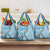 Aloha Vintage Palaka Floral Hawaiian Quilt Grocery Bag Uliuli Motif - Polynesian Pride