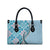 Aloha Vintage Palaka Floral Hawaiian Quilt Leather Bag Uliuli Motif - Polynesian Pride