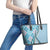 Aloha Vintage Palaka Floral Hawaiian Quilt Leather Tote Bag Uliuli Motif - Polynesian Pride