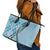 Aloha Vintage Palaka Floral Hawaiian Quilt Leather Tote Bag Uliuli Motif - Polynesian Pride
