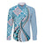 Aloha Vintage Palaka Floral Hawaiian Quilt Long Sleeve Button Shirt Uliuli Motif - Polynesian Pride