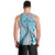 Aloha Vintage Palaka Floral Hawaiian Quilt Men Tank Top Uliuli Motif - Polynesian Pride
