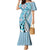 Aloha Vintage Palaka Floral Hawaiian Quilt Mermaid Dress Uliuli Motif - Polynesian Pride