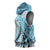 Aloha Vintage Palaka Floral Hawaiian Quilt Sleeveless Hoodie Uliuli Motif - Polynesian Pride
