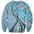 Aloha Vintage Palaka Floral Hawaiian Quilt Sweatshirt Uliuli Motif - Polynesian Pride