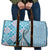 Aloha Vintage Palaka Floral Hawaiian Quilt Travel Bag Uliuli Motif - Polynesian Pride