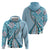 Aloha Vintage Palaka Floral Hawaiian Quilt Zip Hoodie Uliuli Motif - Polynesian Pride