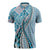 Aloha Vintage Palaka Floral Hawaiian Quilt Zipper Polo Shirt Uliuli Motif - Polynesian Pride