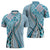 Aloha Vintage Palaka Floral Hawaiian Quilt Zipper Polo Shirt Uliuli Motif - Polynesian Pride
