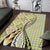 Aloha Vintage Palaka Floral Hawaiian Quilt Area Rug Omaomao Motif - Polynesian Pride