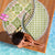 Aloha Vintage Palaka Floral Hawaiian Quilt Beach Blanket Omaomao Motif - Polynesian Pride