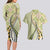 Aloha Vintage Palaka Floral Hawaiian Quilt Couples Matching Long Sleeve Bodycon Dress and Hawaiian Shirt Omaomao Motif - Polynesian Pride