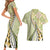 Aloha Vintage Palaka Floral Hawaiian Quilt Couples Matching Short Sleeve Bodycon Dress and Hawaiian Shirt Omaomao Motif - Polynesian Pride