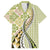 Aloha Vintage Palaka Floral Hawaiian Quilt Family Matching Long Sleeve Bodycon Dress and Hawaiian Shirt Omaomao Motif - Polynesian Pride