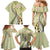 Aloha Vintage Palaka Floral Hawaiian Quilt Family Matching Mermaid Dress and Hawaiian Shirt Omaomao Motif - Polynesian Pride
