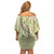 Aloha Vintage Palaka Floral Hawaiian Quilt Family Matching Off Shoulder Short Dress and Hawaiian Shirt Omaomao Motif - Polynesian Pride