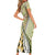 Aloha Vintage Palaka Floral Hawaiian Quilt Family Matching Short Sleeve Bodycon Dress and Hawaiian Shirt Omaomao Motif - Polynesian Pride