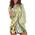 Aloha Vintage Palaka Floral Hawaiian Quilt Hoodie Dress Omaomao Motif - Polynesian Pride