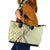Aloha Vintage Palaka Floral Hawaiian Quilt Leather Tote Bag Omaomao Motif - Polynesian Pride