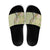 Aloha Vintage Palaka Floral Hawaiian Quilt Slide Sandals Omaomao Motif - Polynesian Pride