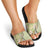 Aloha Vintage Palaka Floral Hawaiian Quilt Slide Sandals Omaomao Motif - Polynesian Pride