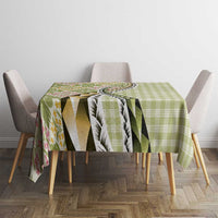 Aloha Vintage Palaka Floral Hawaiian Quilt Tablecloth Omaomao Motif - Polynesian Pride