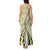 Aloha Vintage Palaka Floral Hawaiian Quilt Tank Maxi Dress Omaomao Motif - Polynesian Pride