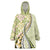 Aloha Vintage Palaka Floral Hawaiian Quilt Wearable Blanket Hoodie Omaomao Motif - Polynesian Pride