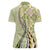 Aloha Vintage Palaka Floral Hawaiian Quilt Women Polo Shirt Omaomao Motif - Polynesian Pride