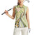 Aloha Vintage Palaka Floral Hawaiian Quilt Women Sleeveless Polo Shirt Omaomao Motif - Polynesian Pride