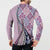 Aloha Vintage Palaka Floral Hawaiian Quilt Button Sweatshirt Akala Motif - Polynesian Pride