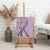 Aloha Vintage Palaka Floral Hawaiian Quilt Canvas Wall Art Akala Motif - Polynesian Pride