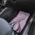 Aloha Vintage Palaka Floral Hawaiian Quilt Car Mats Akala Motif - Polynesian Pride