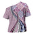 Aloha Vintage Palaka Floral Hawaiian Quilt Cross Shoulder Shirt Akala Motif - Polynesian Pride
