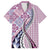 Aloha Vintage Palaka Floral Hawaiian Quilt Family Matching Long Sleeve Bodycon Dress and Hawaiian Shirt Akala Motif - Polynesian Pride