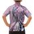 Aloha Vintage Palaka Floral Hawaiian Quilt Family Matching Mermaid Dress and Hawaiian Shirt Akala Motif - Polynesian Pride