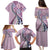 Aloha Vintage Palaka Floral Hawaiian Quilt Family Matching Puletasi and Hawaiian Shirt Akala Motif - Polynesian Pride