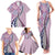 Aloha Vintage Palaka Floral Hawaiian Quilt Family Matching Tank Maxi Dress and Hawaiian Shirt Akala Motif - Polynesian Pride