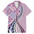 Aloha Vintage Palaka Floral Hawaiian Quilt Hawaiian Shirt Akala Motif - Polynesian Pride