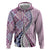 Aloha Vintage Palaka Floral Hawaiian Quilt Hoodie Akala Motif - Polynesian Pride