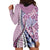Aloha Vintage Palaka Floral Hawaiian Quilt Hoodie Dress Akala Motif - Polynesian Pride