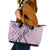 Aloha Vintage Palaka Floral Hawaiian Quilt Leather Tote Bag Akala Motif - Polynesian Pride