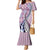 Aloha Vintage Palaka Floral Hawaiian Quilt Mermaid Dress Akala Motif - Polynesian Pride