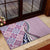 Aloha Vintage Palaka Floral Hawaiian Quilt Rubber Doormat Akala Motif - Polynesian Pride