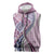 Aloha Vintage Palaka Floral Hawaiian Quilt Sleeveless Hoodie Akala Motif - Polynesian Pride