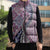Aloha Vintage Palaka Floral Hawaiian Quilt Sleeveless Puffer Jacket Akala Motif - Polynesian Pride