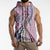 Aloha Vintage Palaka Floral Hawaiian Quilt Sleeveless Zip Hoodie Akala Motif - Polynesian Pride